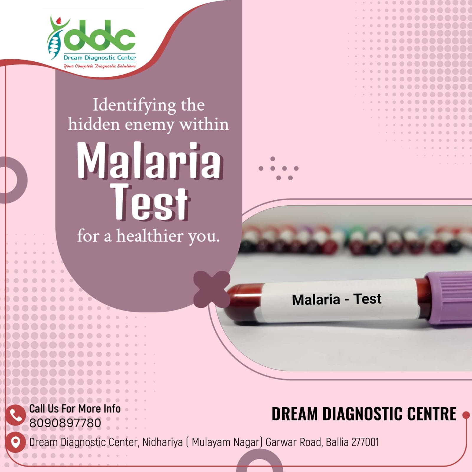 Malaria Parasite Card Test